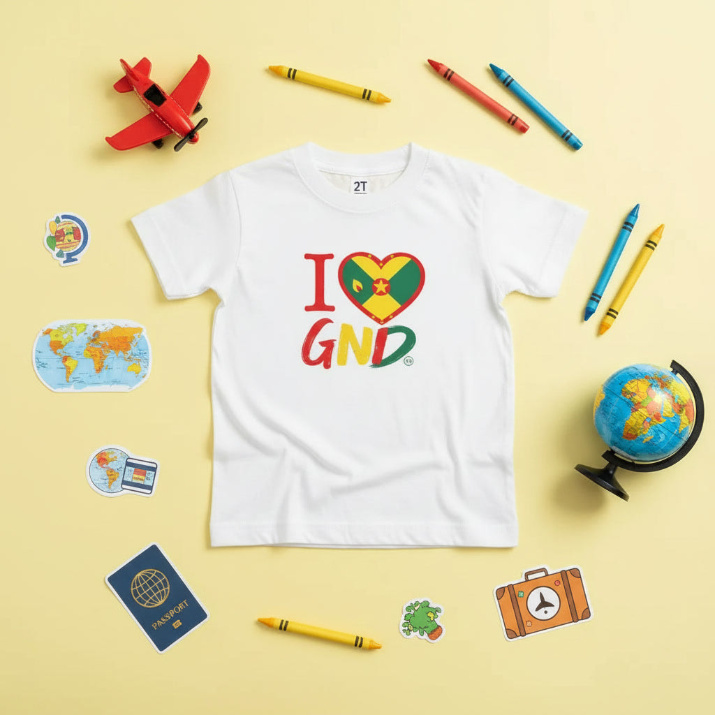 Kids I❤️GND Passport Shirt